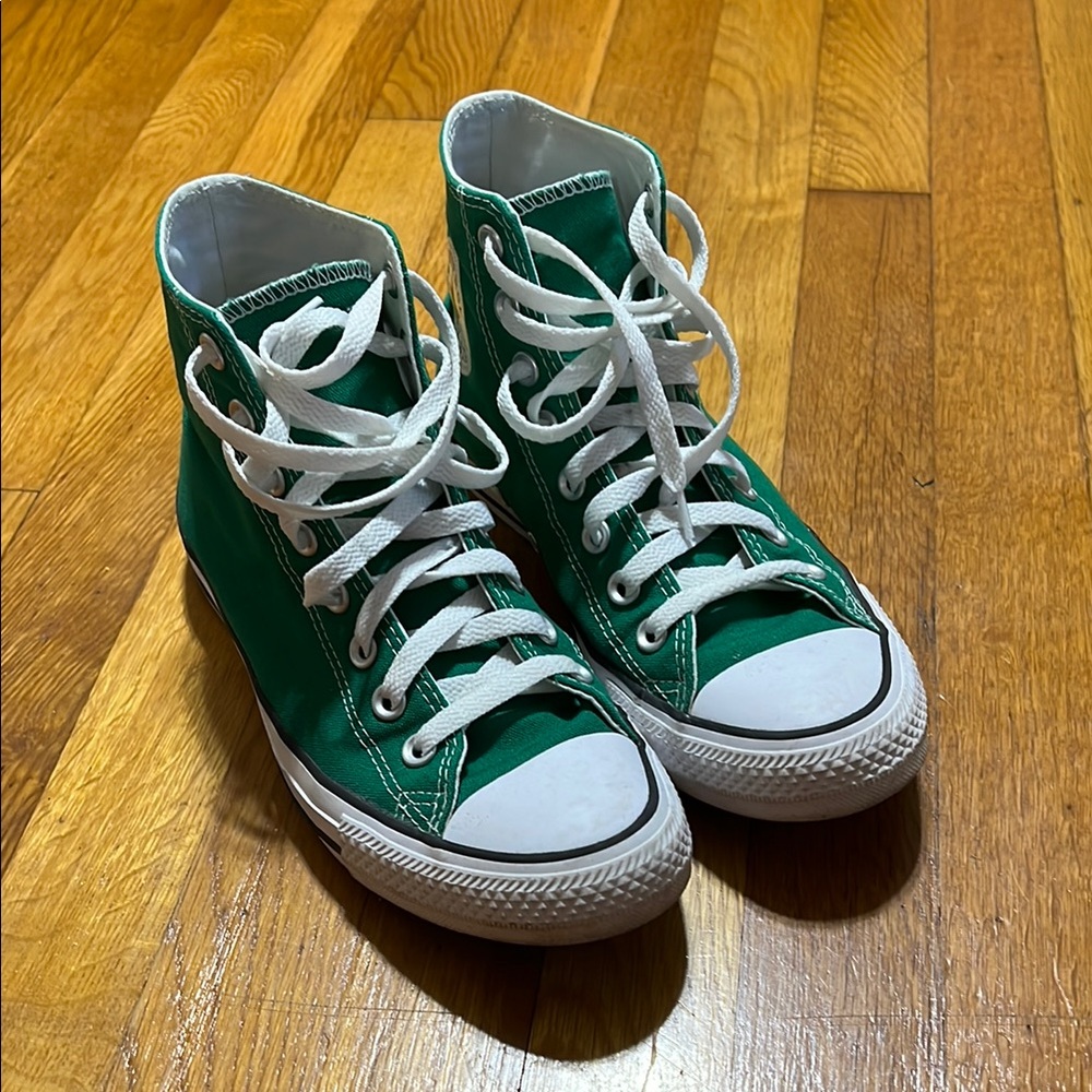 Converse Classic Green Canvas Sneakers